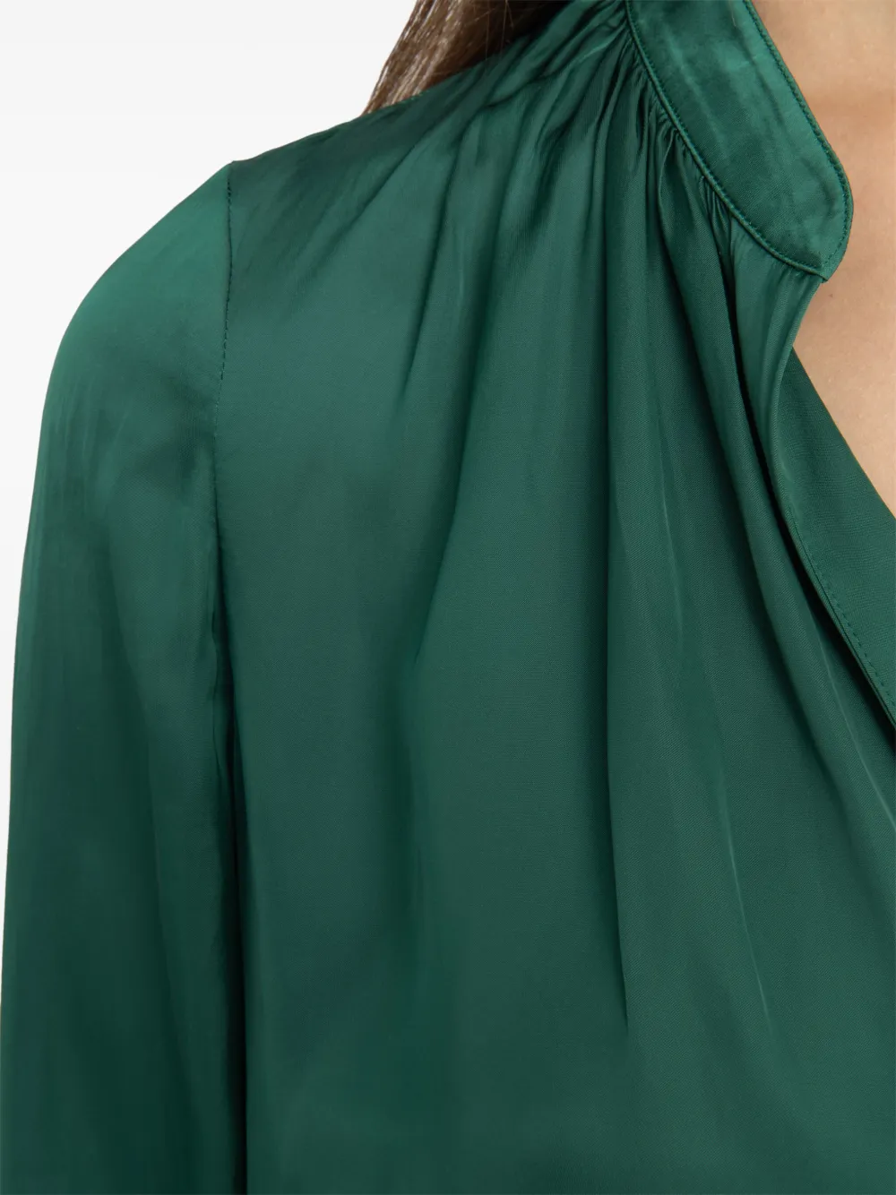 Zadig&Voltaire Tink satijnen top met V-hals Groen