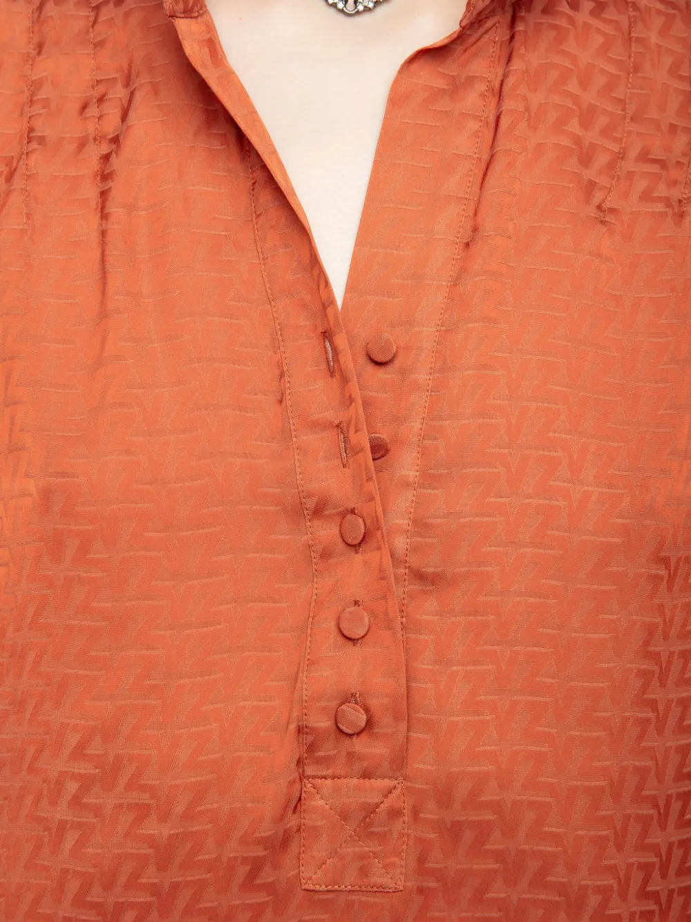Zadig&Voltaire Topher satijnen blouse Oranje