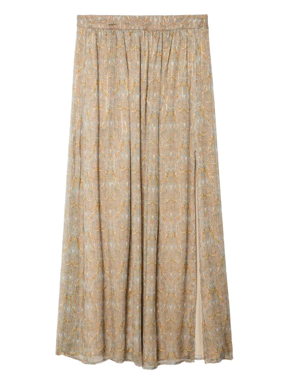Zadig&Voltaire Jady maxi-rok met paisley-print Beige