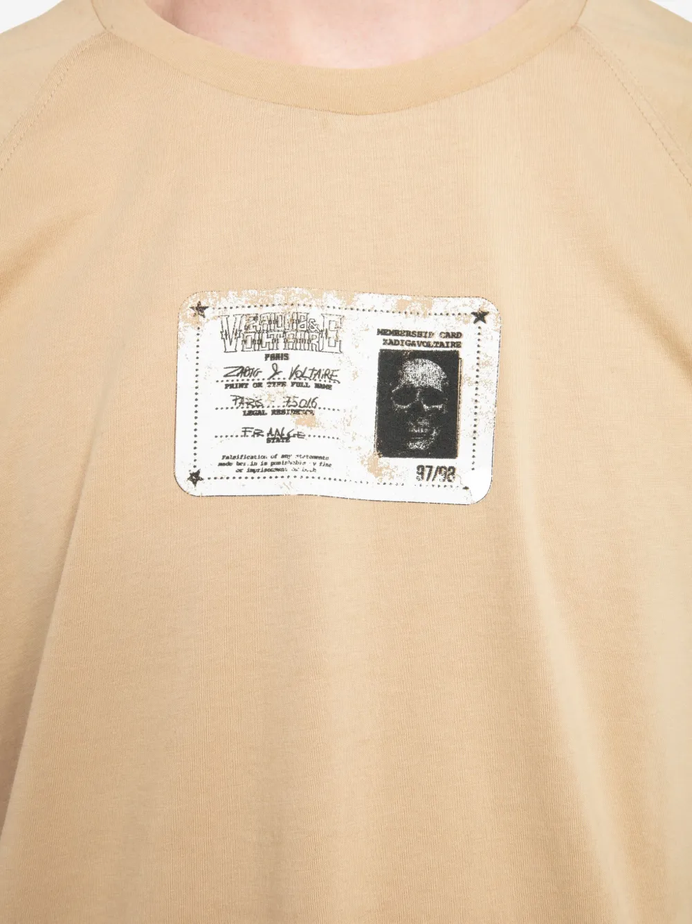 Zadig&Voltaire Torry T-shirt met grafische print Beige