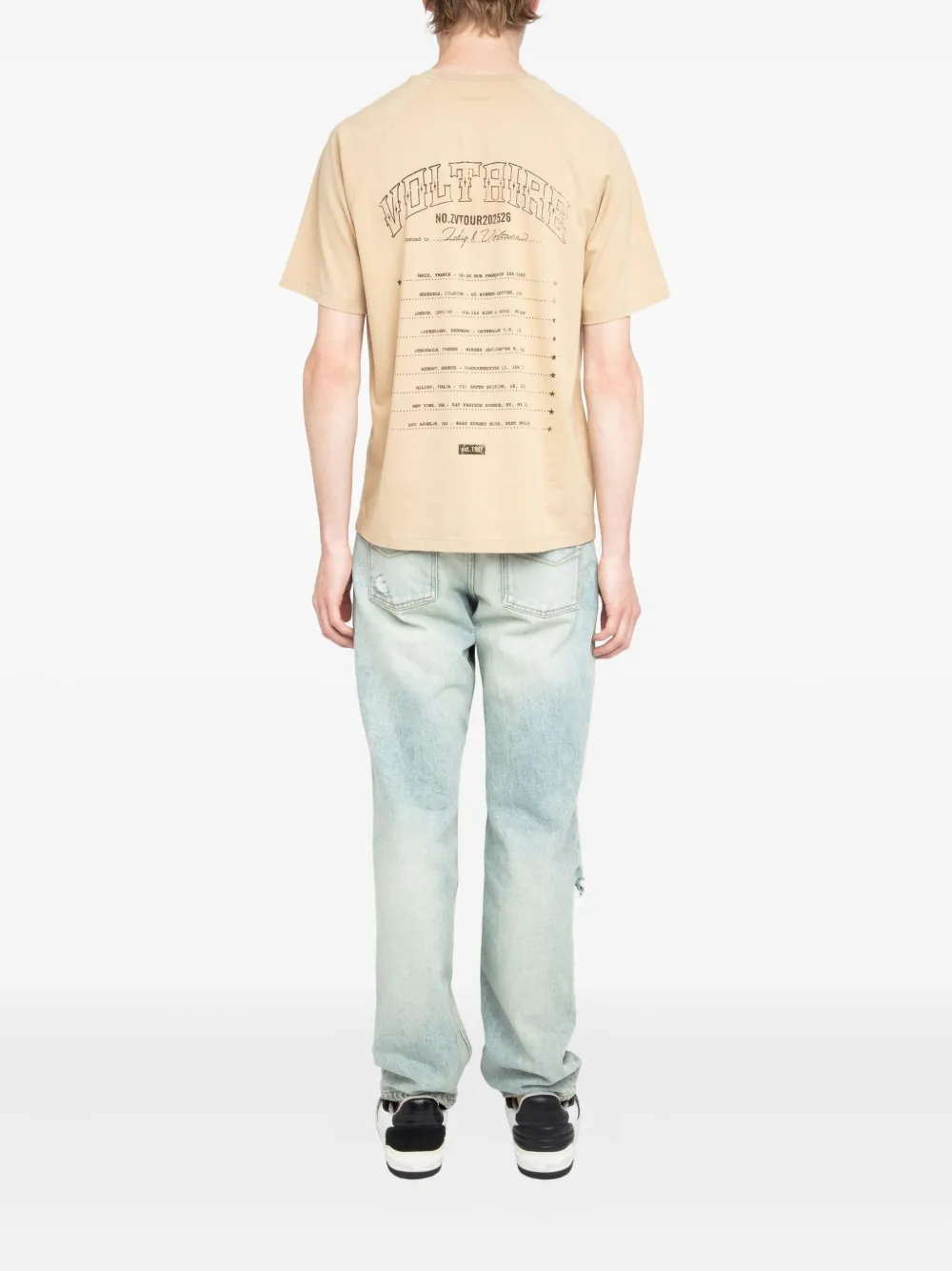 Zadig&Voltaire Torry T-shirt met grafische print Beige