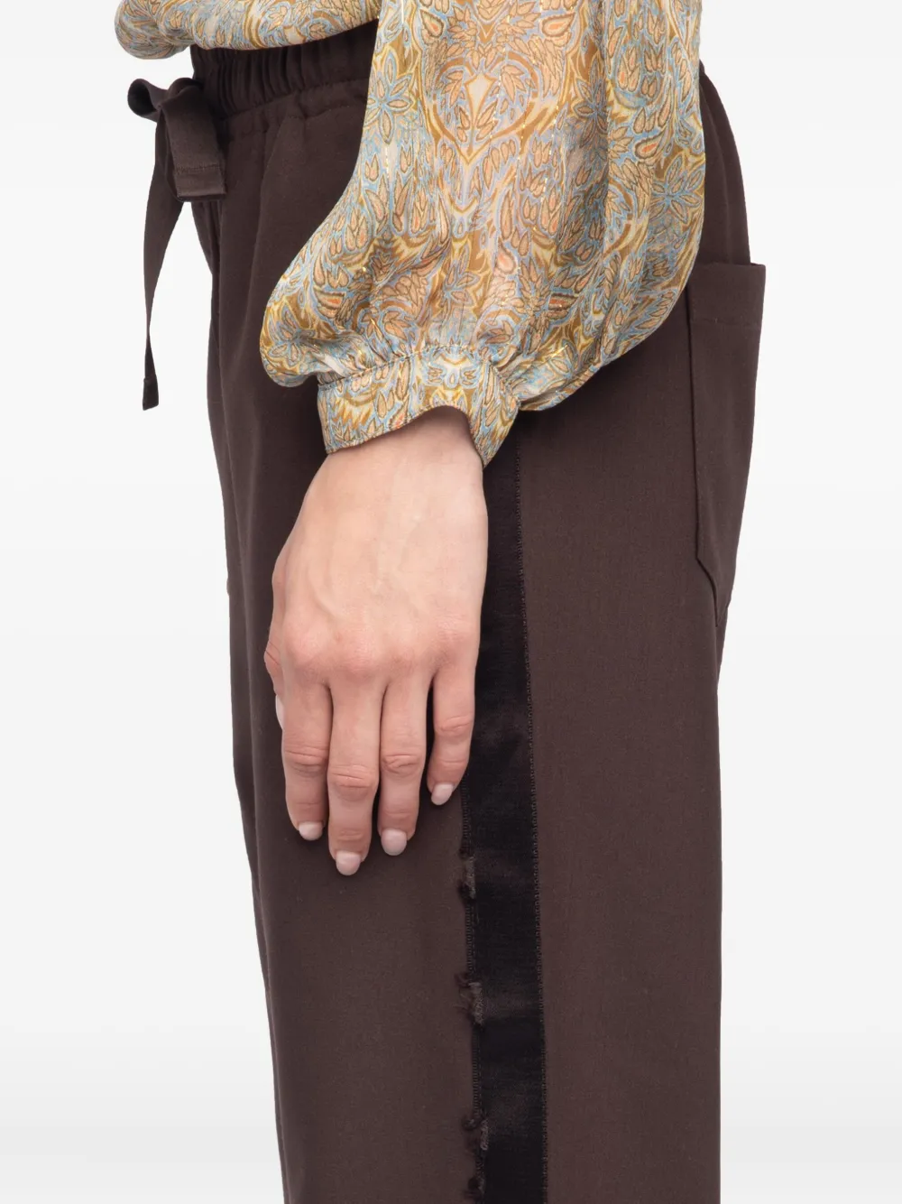 Zadig&Voltaire Evy broek met trekkoord Bruin
