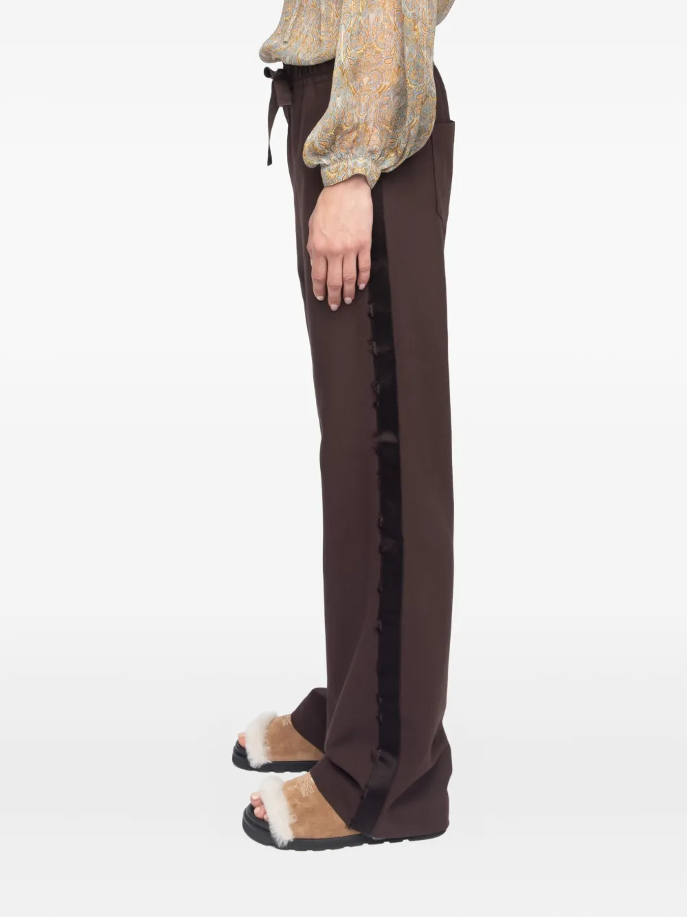 Zadig&Voltaire Evy broek met trekkoord Bruin
