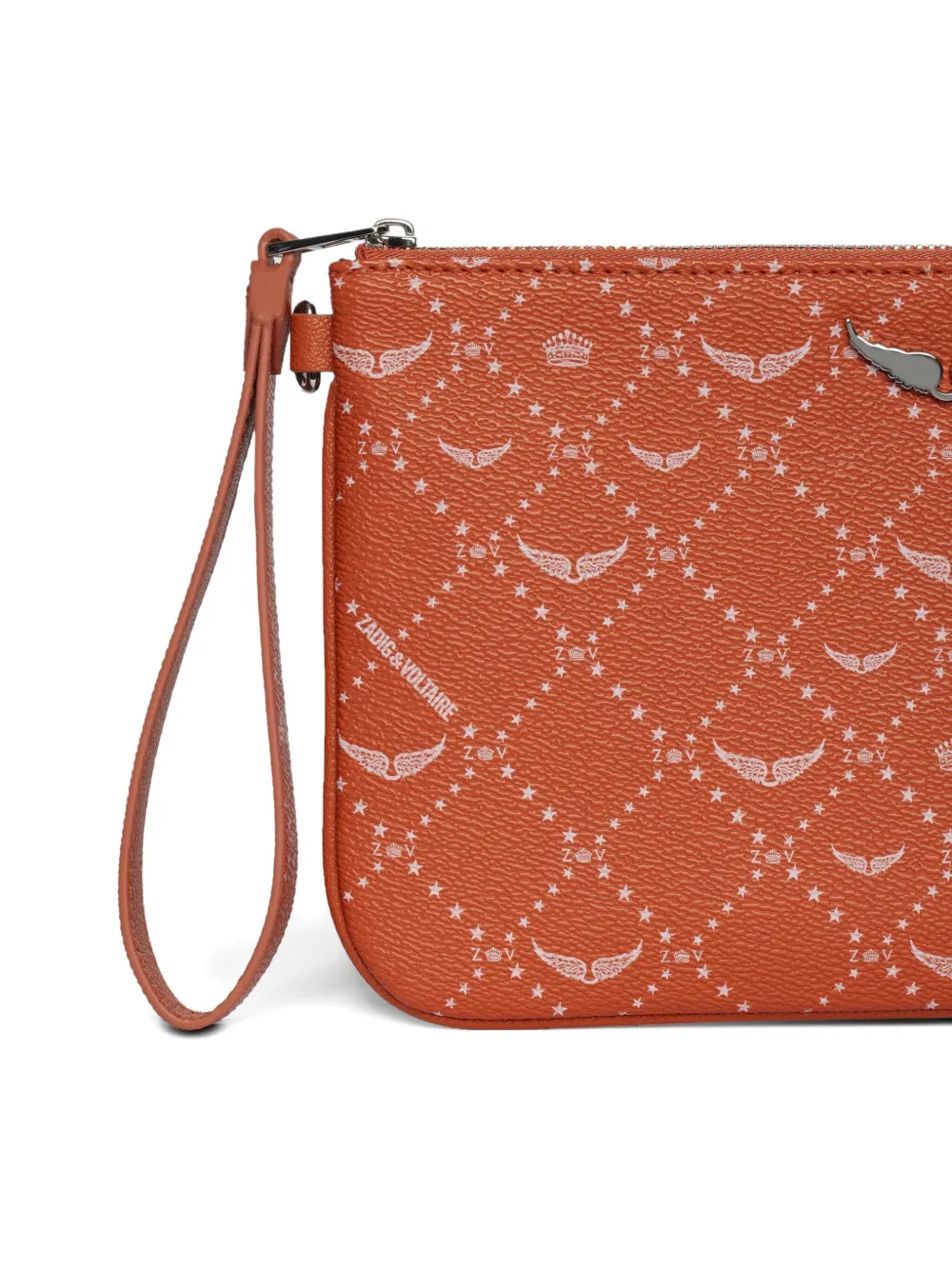 Zadig&Voltaire Clutch met monogram Oranje