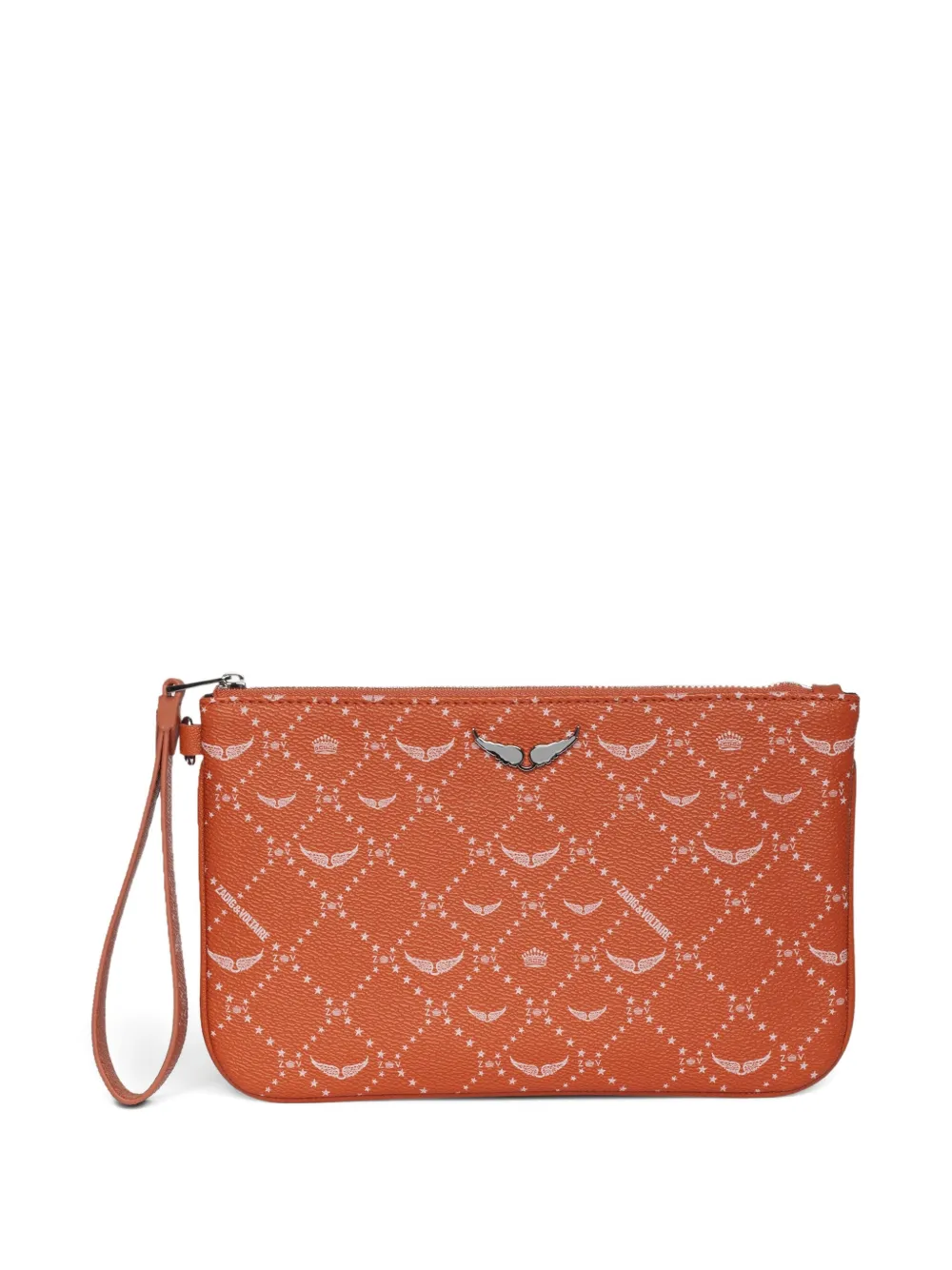 Zadig&Voltaire Clutch met monogram Oranje