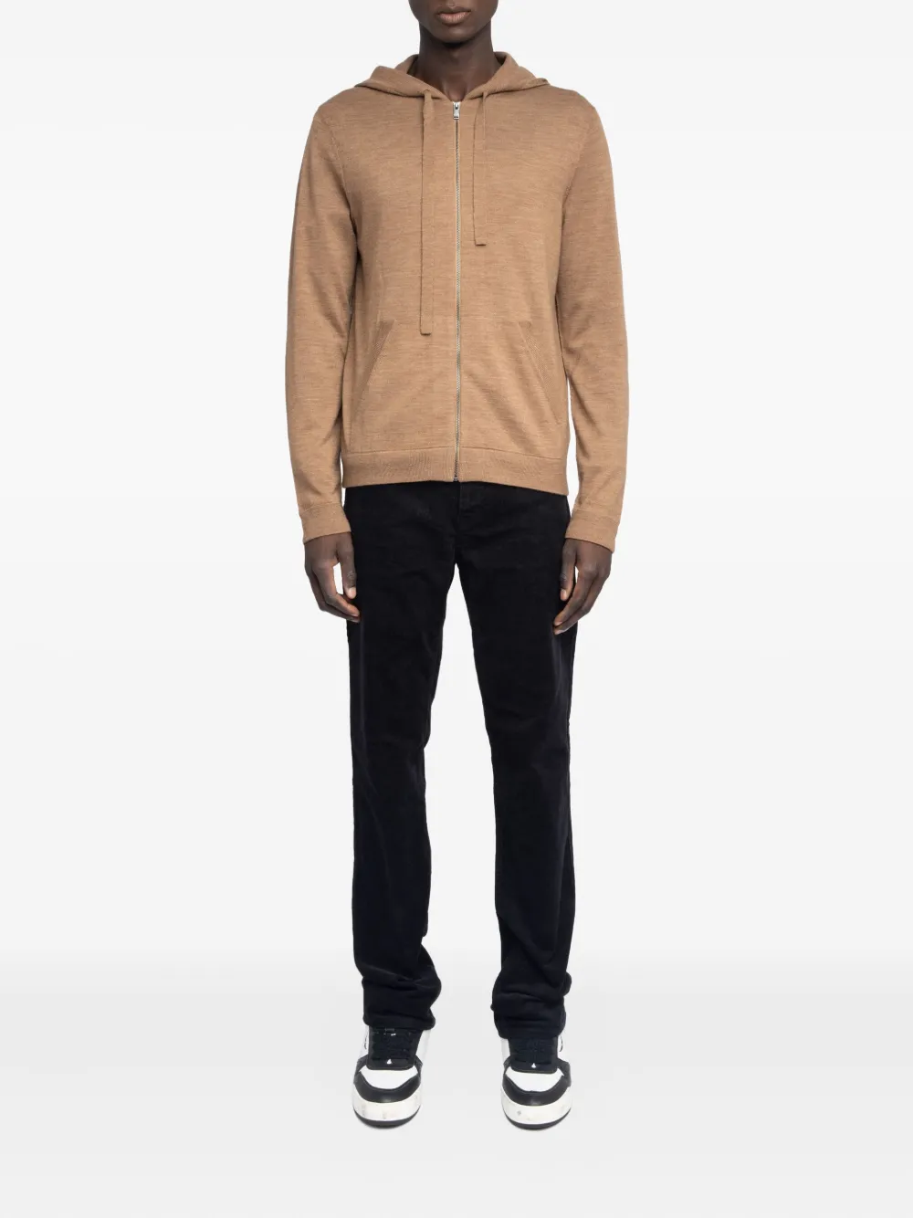 Zadig&Voltaire Clash trui met capuchon en rits Bruin