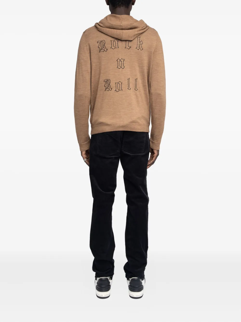 Zadig&Voltaire Clash trui met capuchon en rits Bruin