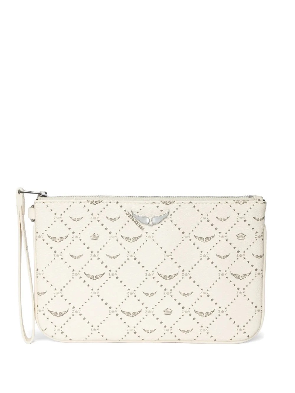 Zadig&Voltaire monogram clutch bag | White | Image 1