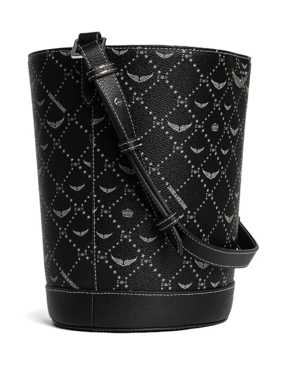 ZADIG & VOLTAIRE LOGO-PRINT BUCKET HAT