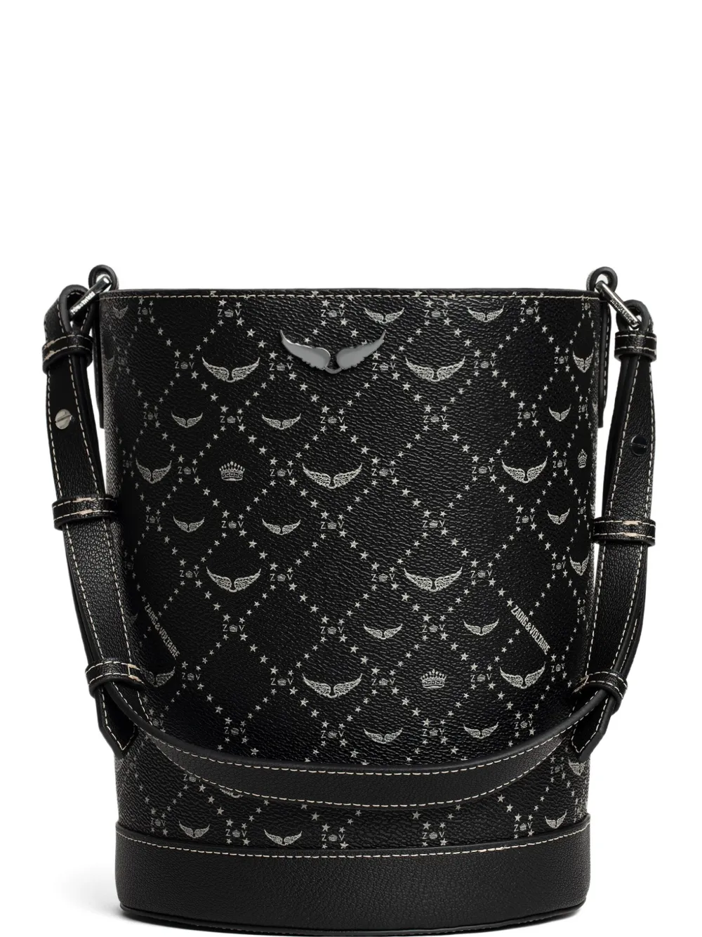 ZADIG & VOLTAIRE LOGO-PRINT BUCKET HAT