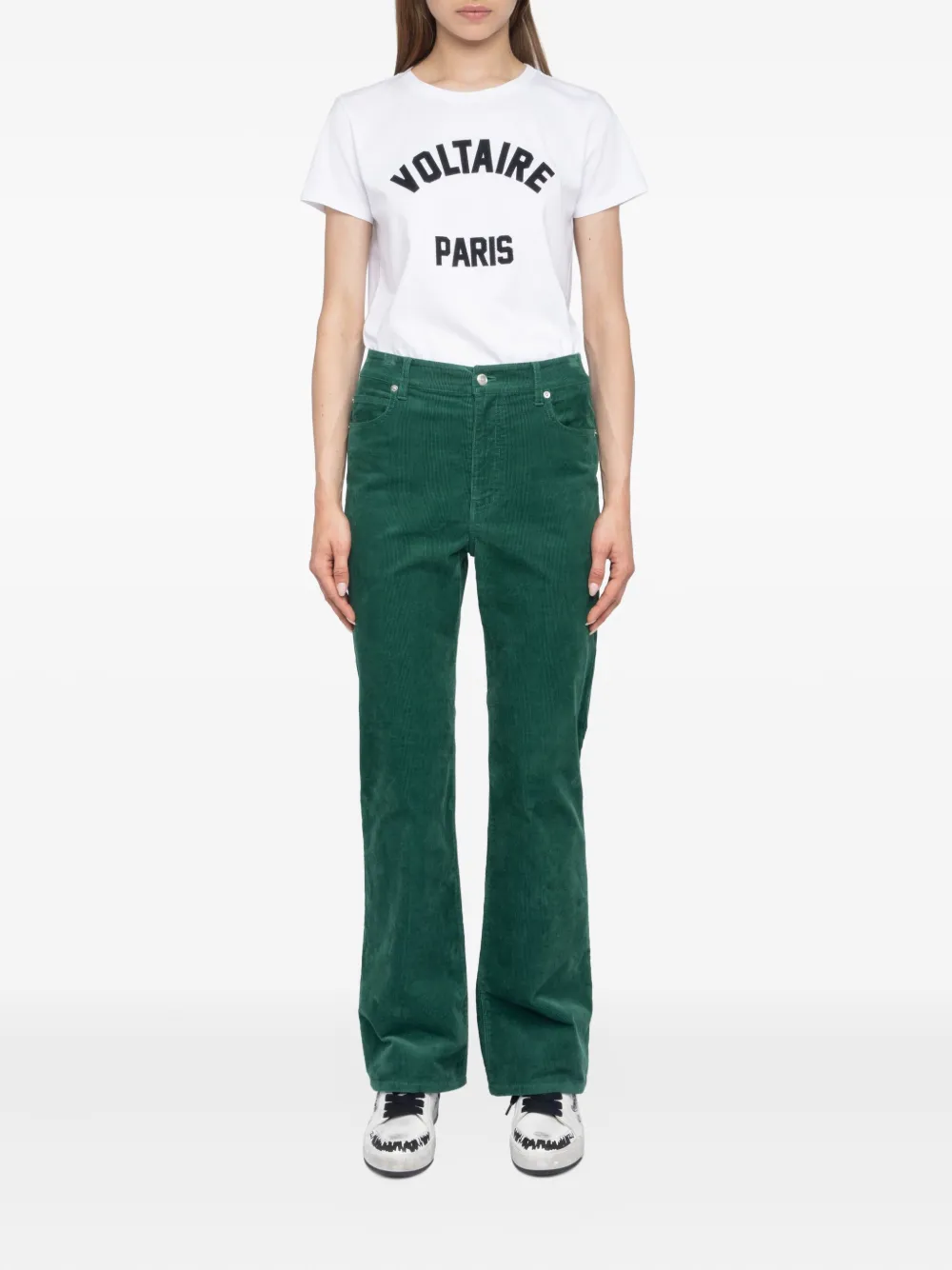 Zadig&Voltaire Ribfluwelen broek Groen