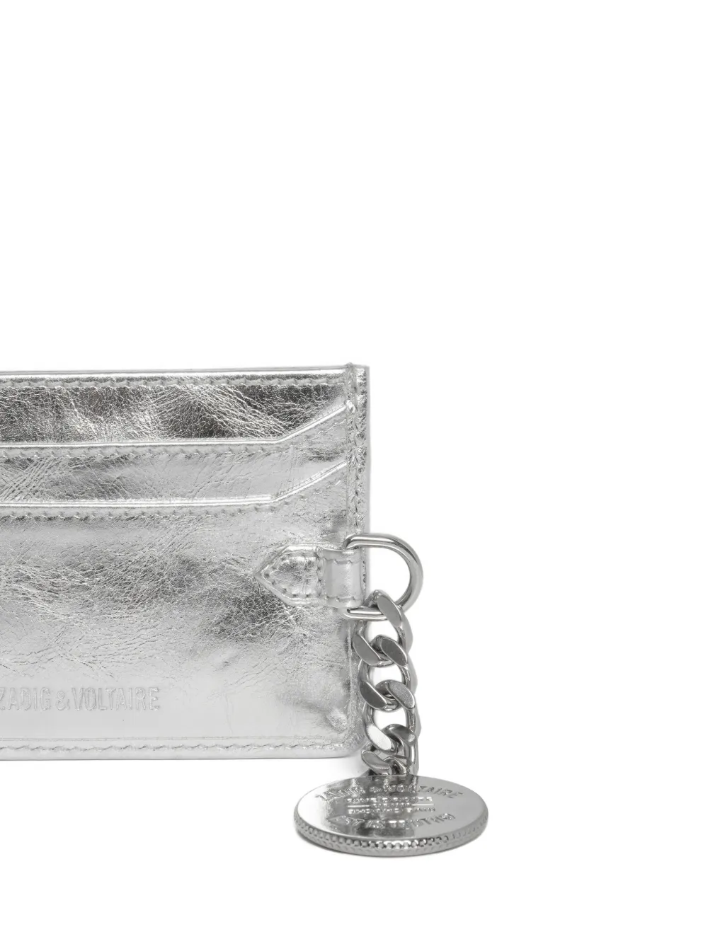 Zadig&Voltaire Sunny metallic portemonnee Zilver