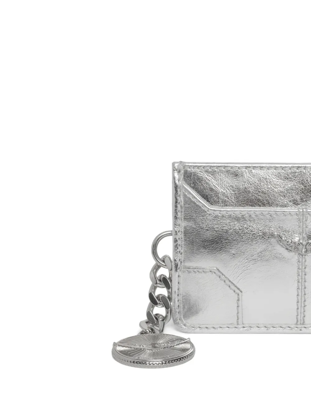 Zadig&Voltaire Sunny metallic portemonnee Zilver
