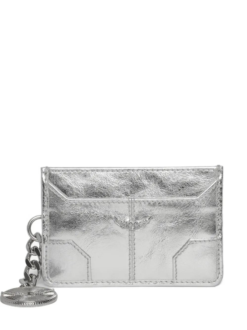 Zadig&Voltaire Sunny metallic portemonnee Zilver