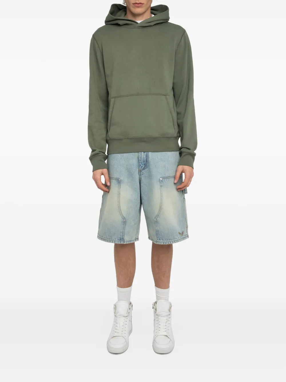 Zadig&Voltaire Sanchi hoodie met borduurwerk Groen