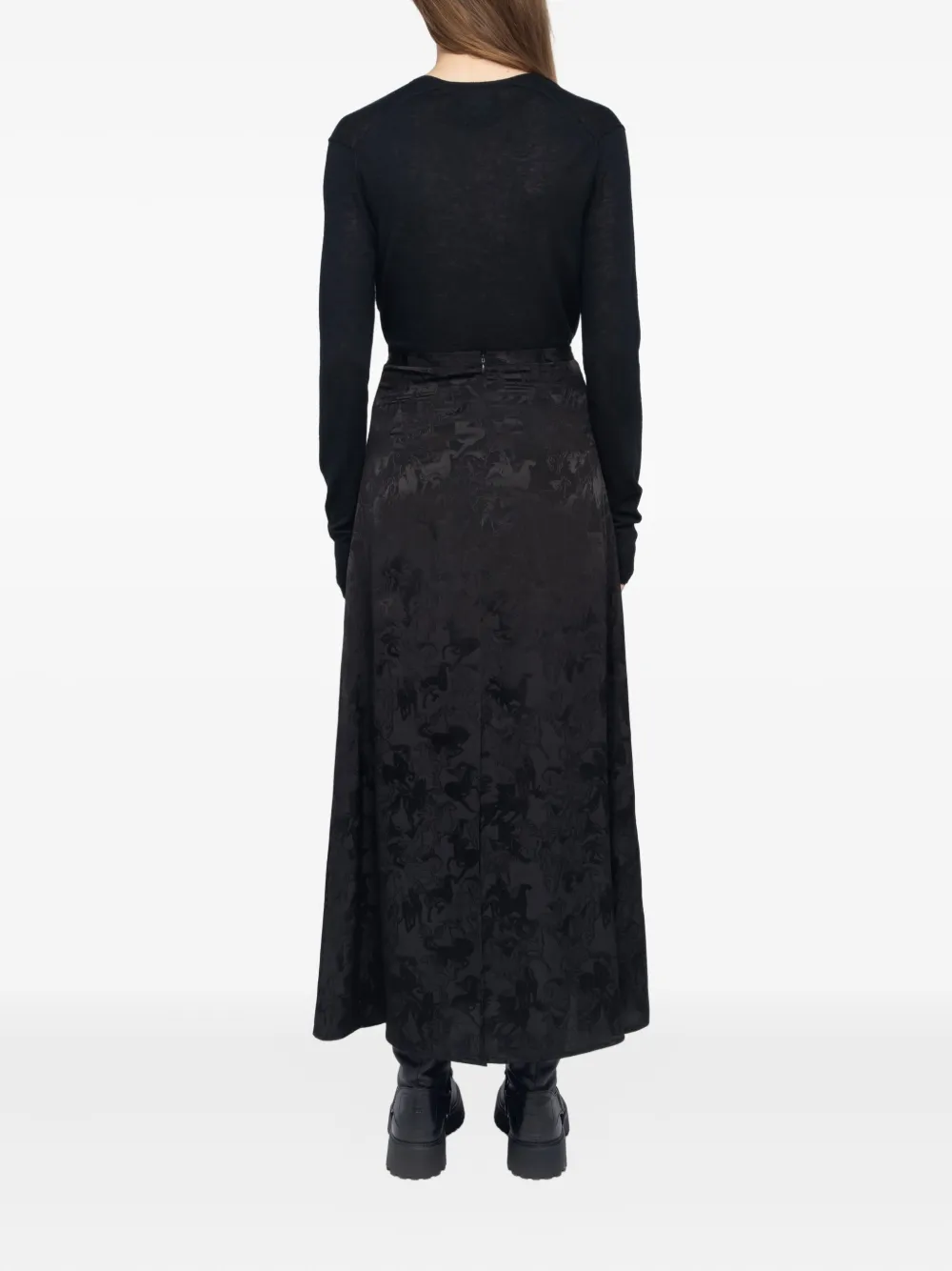 Zadig & Voltaire Jimeno Maxi Skirt In Black