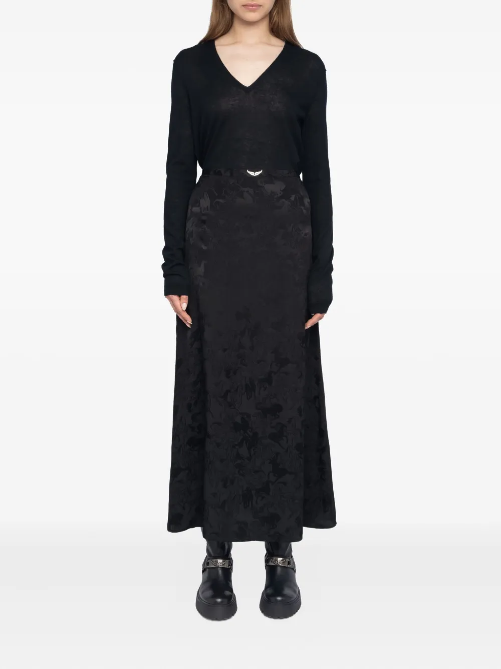 Zadig & Voltaire Jimeno Maxi Skirt In Black