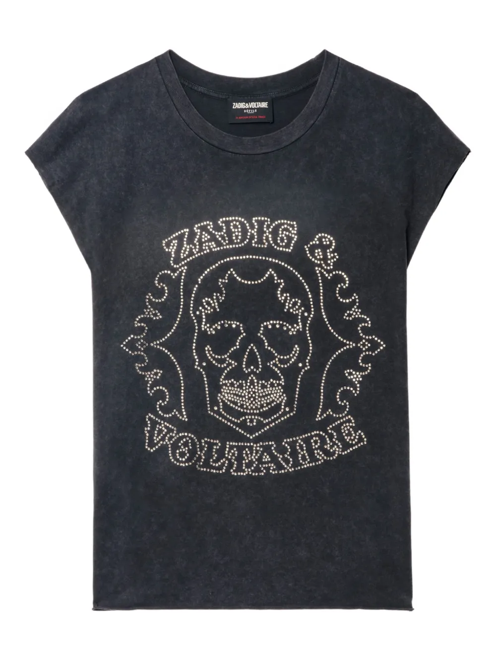 Zadig&Voltaire skull strass top | Grey | Image 1