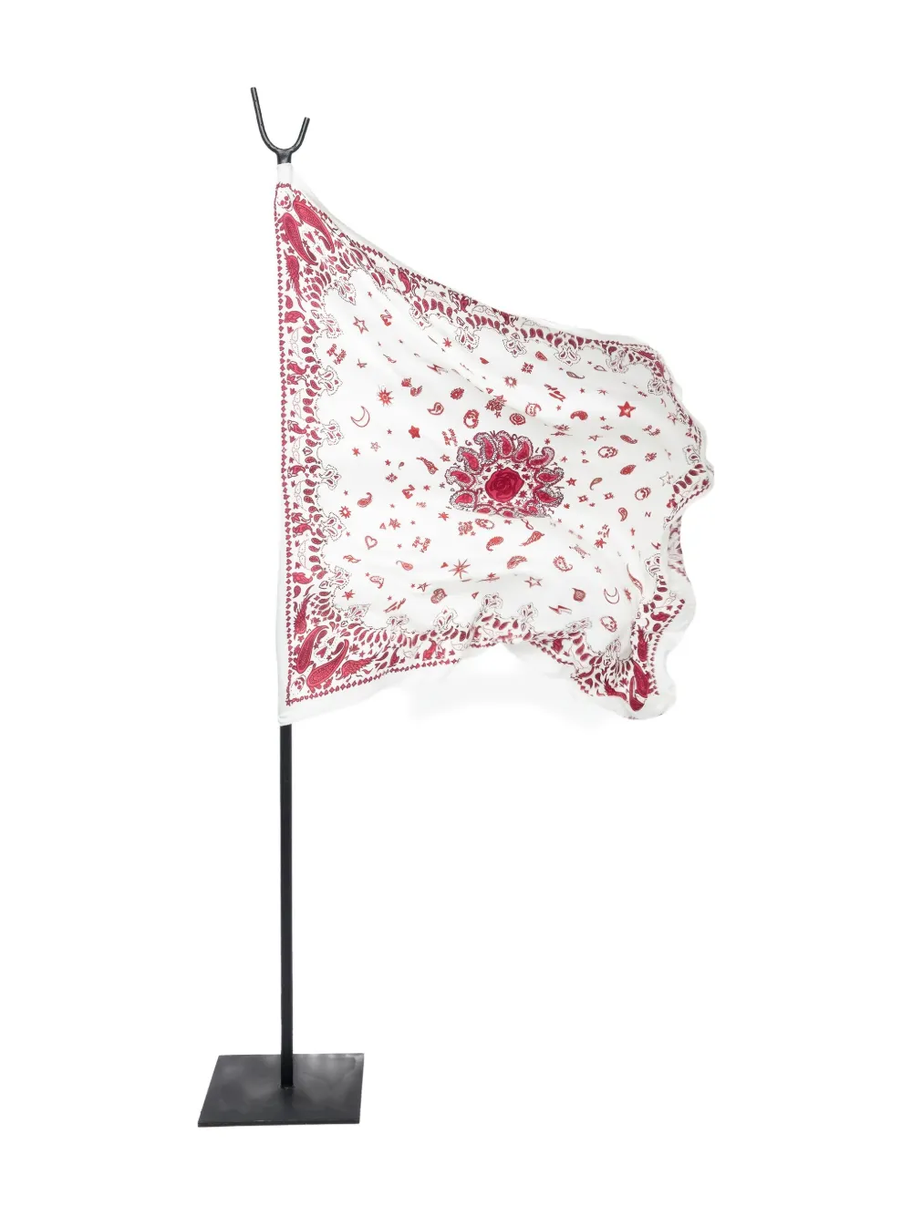 Zadig&Voltaire Debbie 85 sjaal met Bandana-print Wit