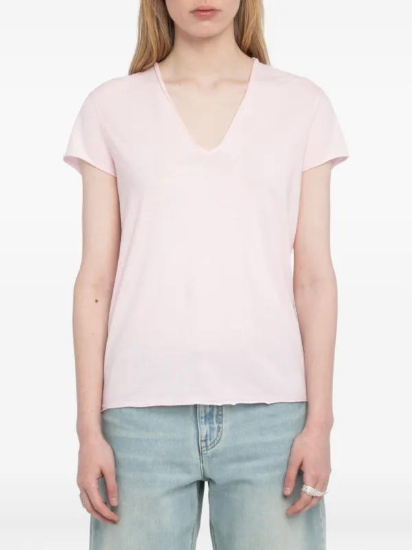 Zadig&Voltaire v-neck t-shirt Pink FARFETCH JO