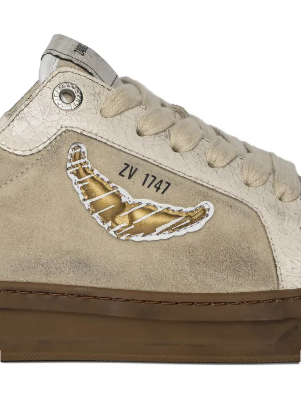 【関税込み】Fly Wings Sneakers - Zadig & Voltaire - Leather Zadig&Voltaire Fly Wings Sneakers | Neutrals | FARFETCH
