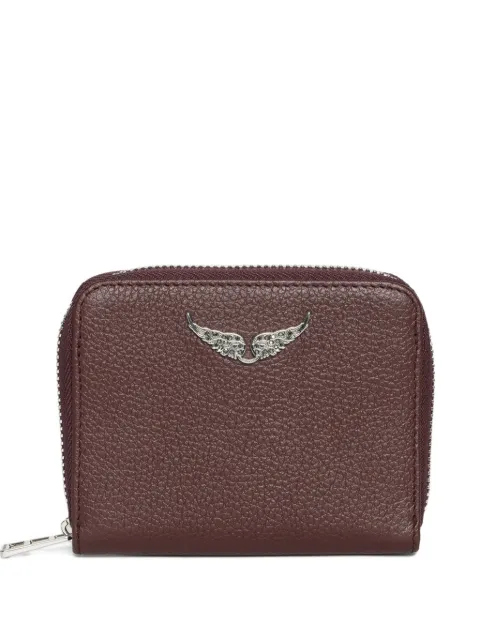 Zadig&Voltaire portefeuille mini en cuir grainé
