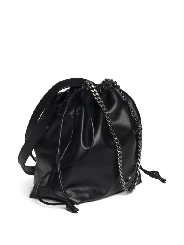 Zadig&Voltaire chain-handle Drawstring Bag | Black | FARFETCH