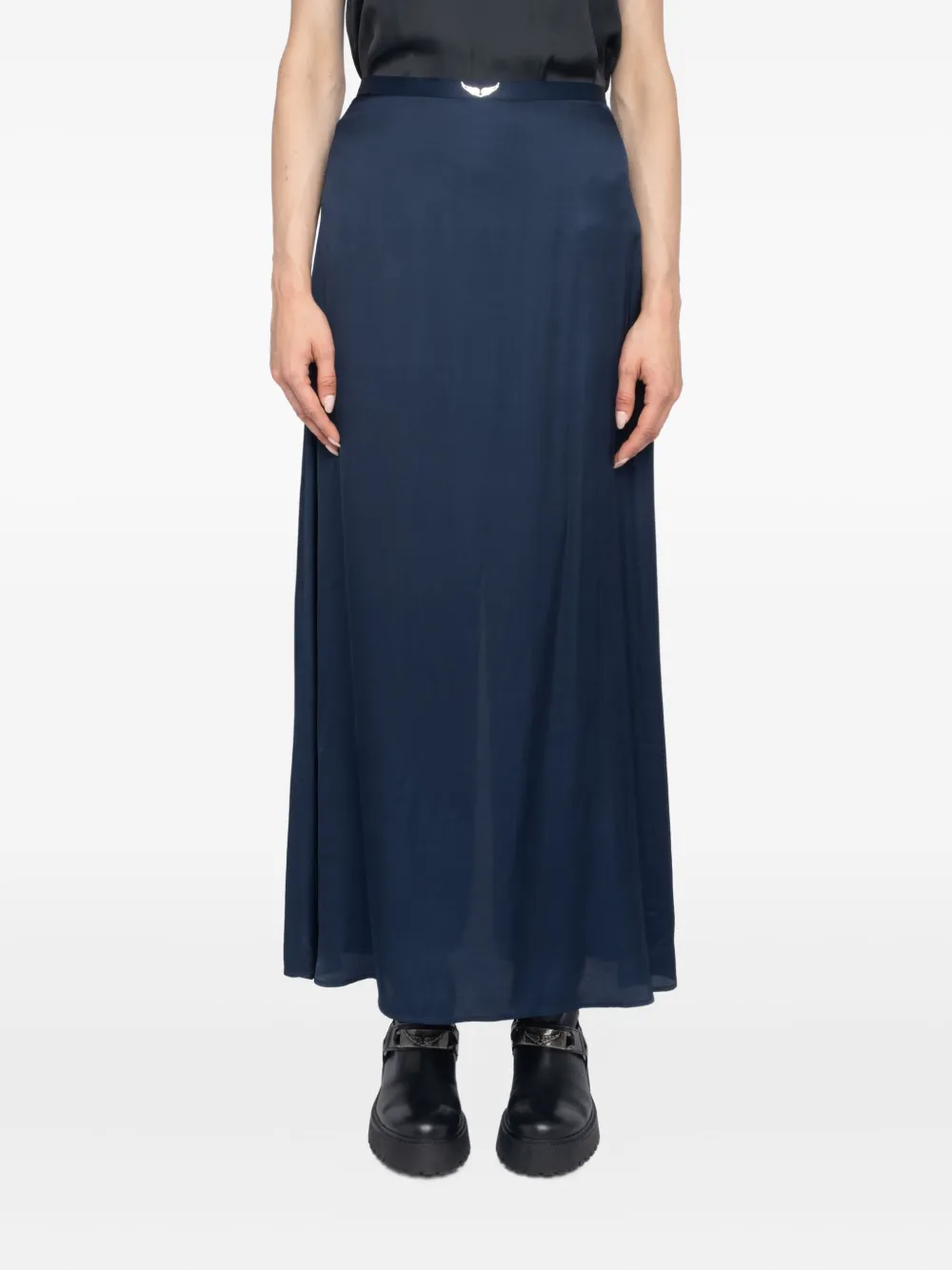 Zadig&Voltaire Jimeno satijnen maxi-rok Blauw
