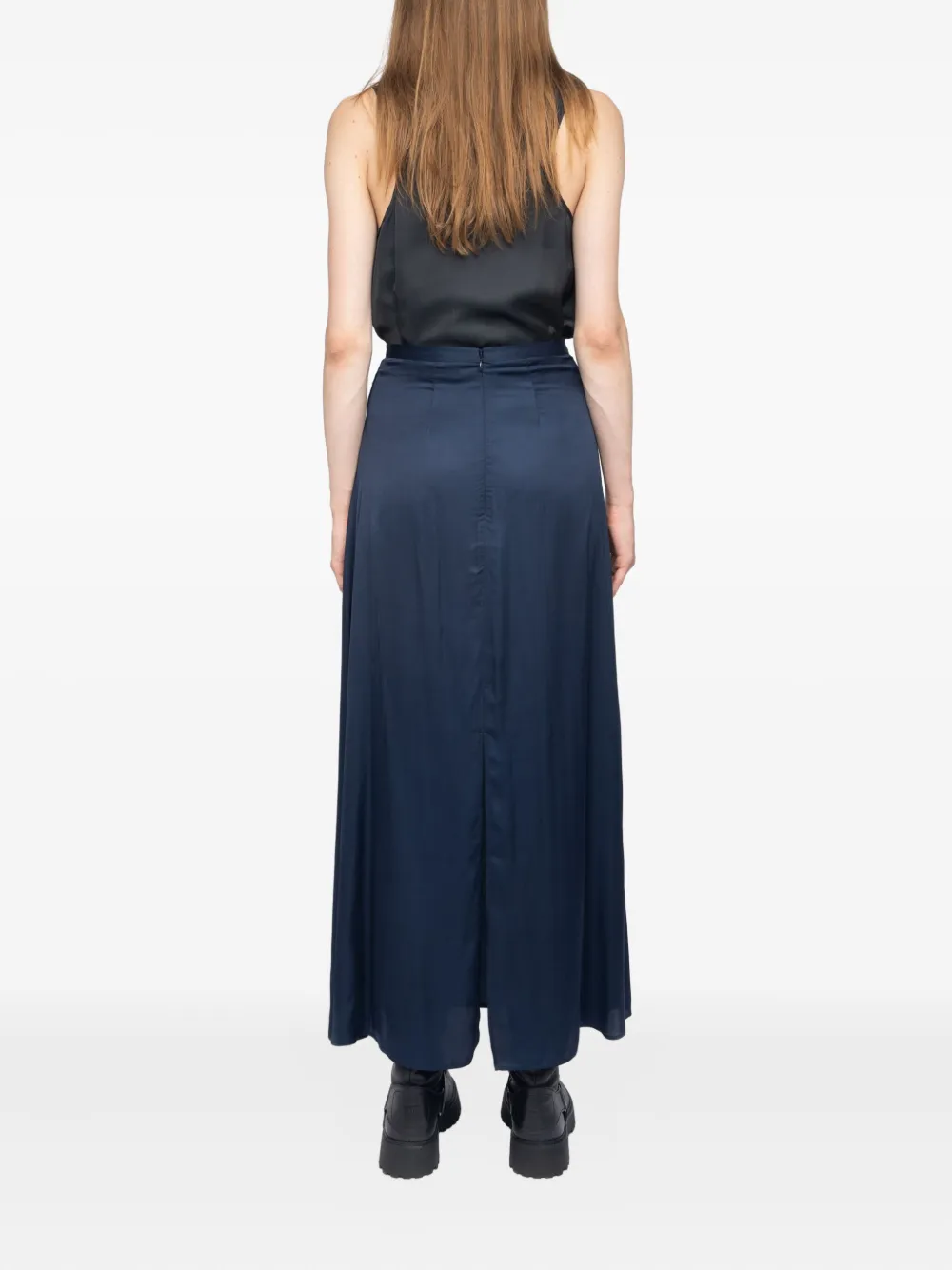 Zadig&Voltaire Jimeno satijnen maxi-rok Blauw