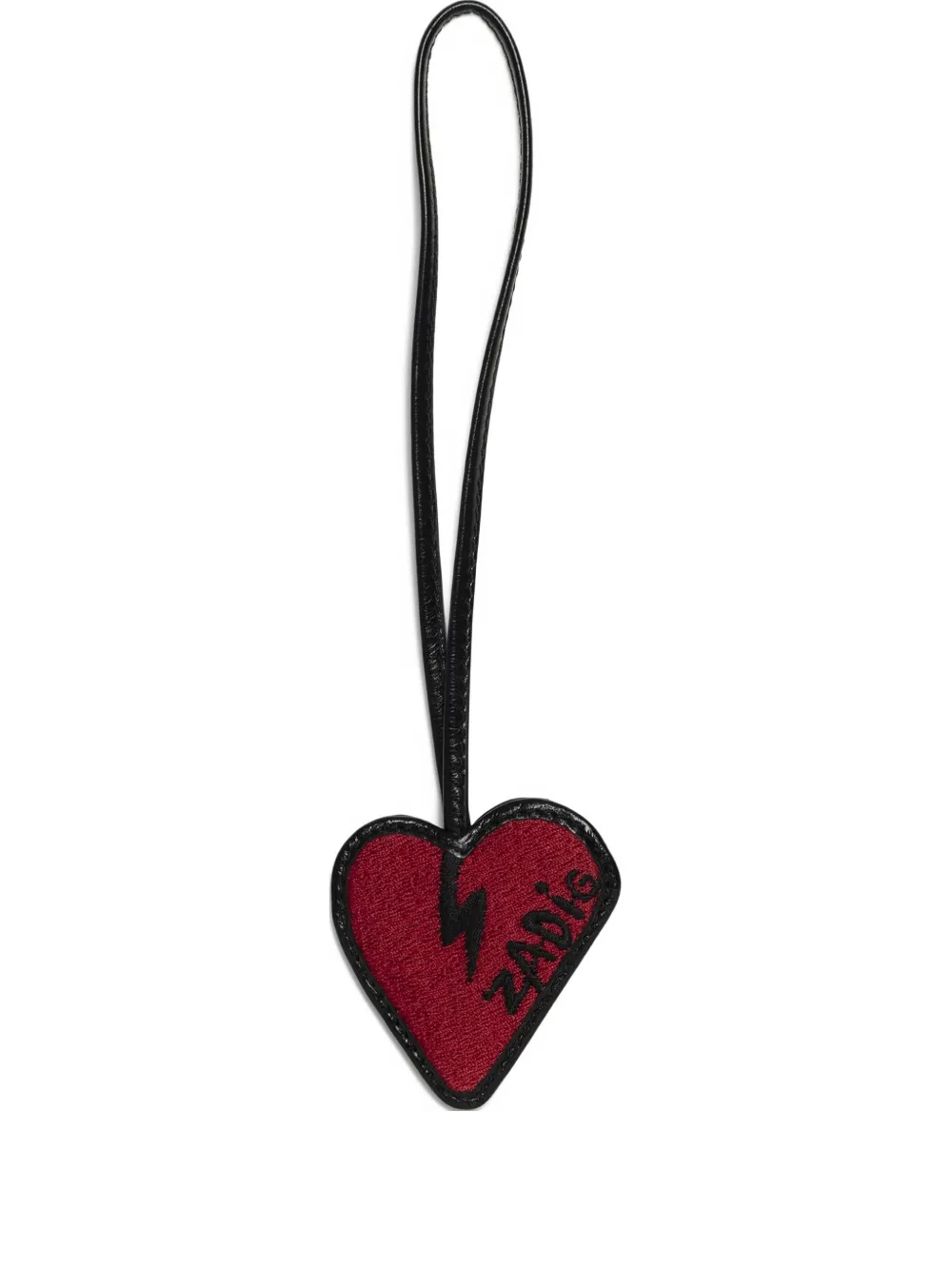 Zadig&Voltaire heart lightning keyring Rood