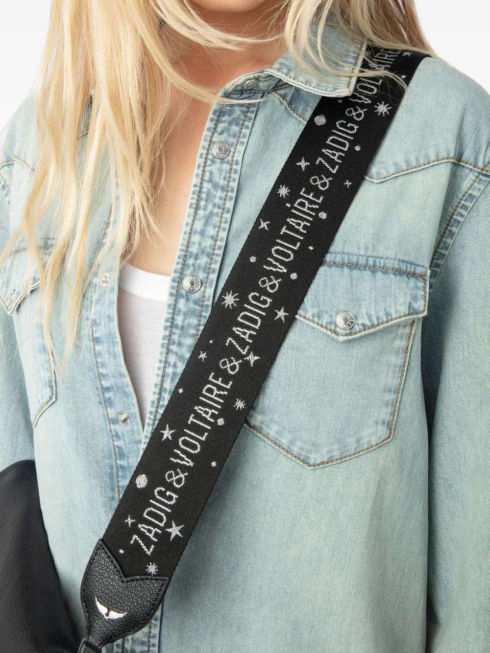 Zadig&Voltaire Starlight schouderband Zwart