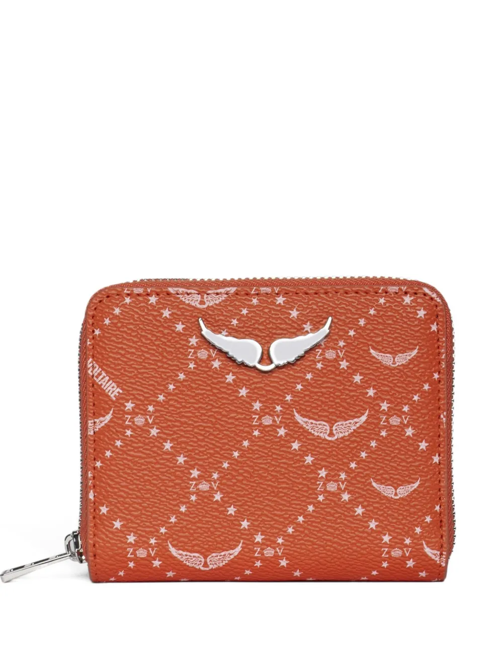 Zadig&Voltaire Portemonnee met monogramprint Oranje