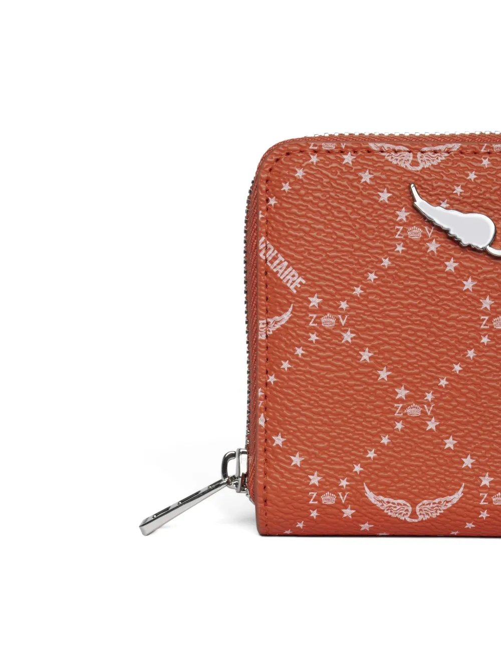 Zadig&Voltaire Portemonnee met monogramprint Oranje