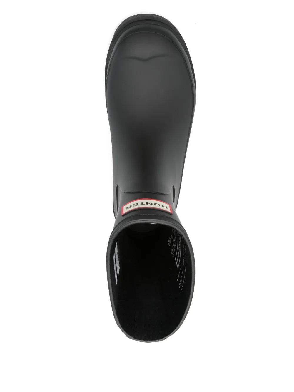Hunter logo-print boots Black