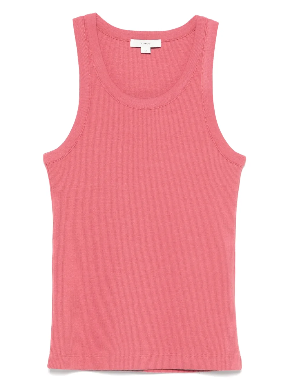 Vince Ribbed Scoop-neck Tank Top