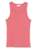 Vince ribbed scoop-neck tank top - Pink