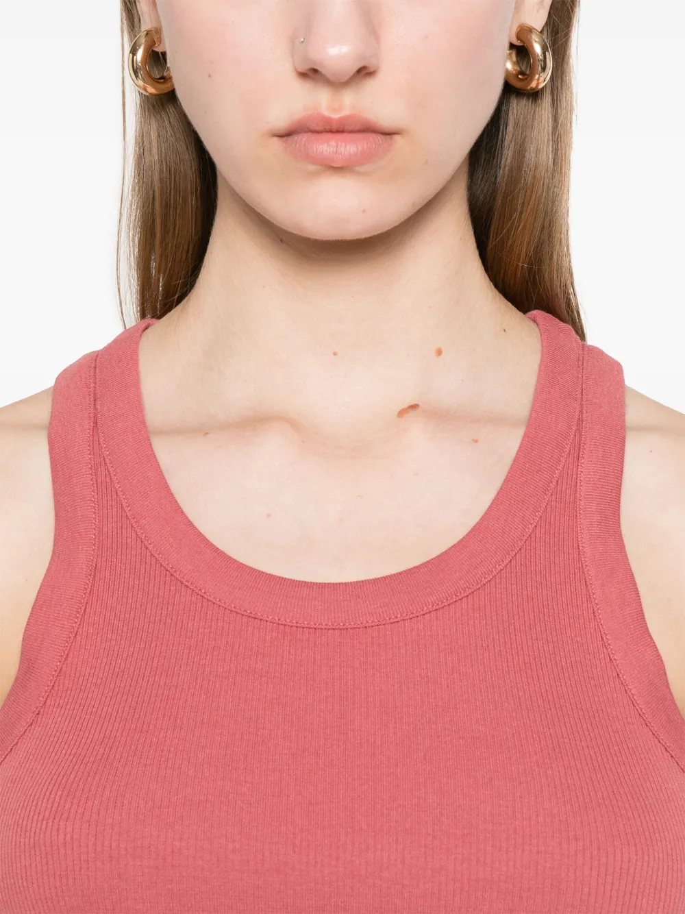 Vince Tanktop met diepe ronde hals Roze
