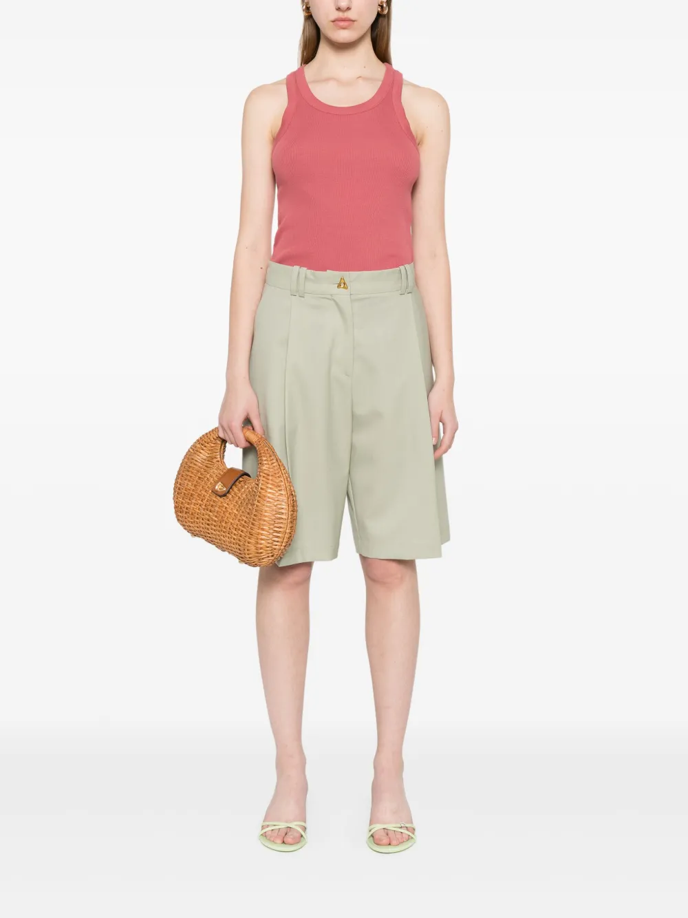 Vince Tanktop met diepe ronde hals Roze