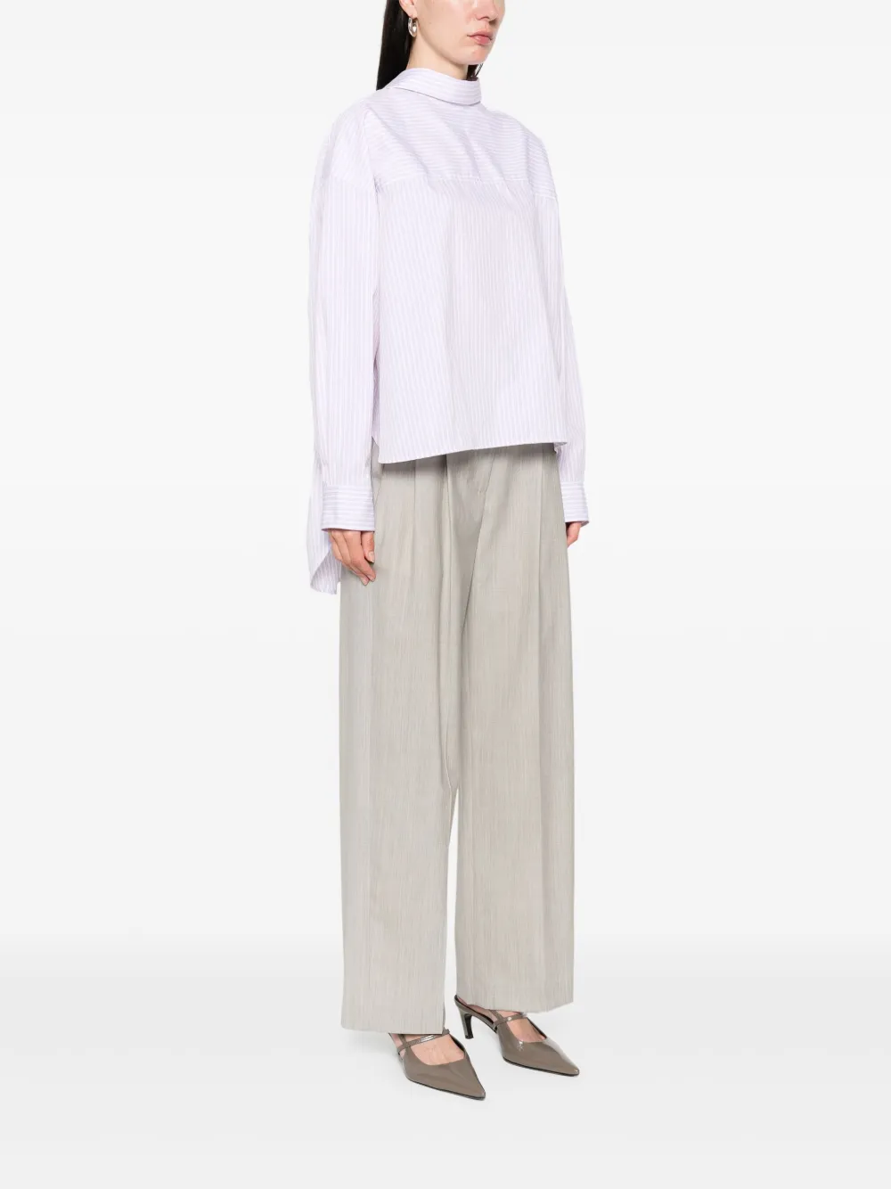 Victoria Beckham Gestreept blouse Paars