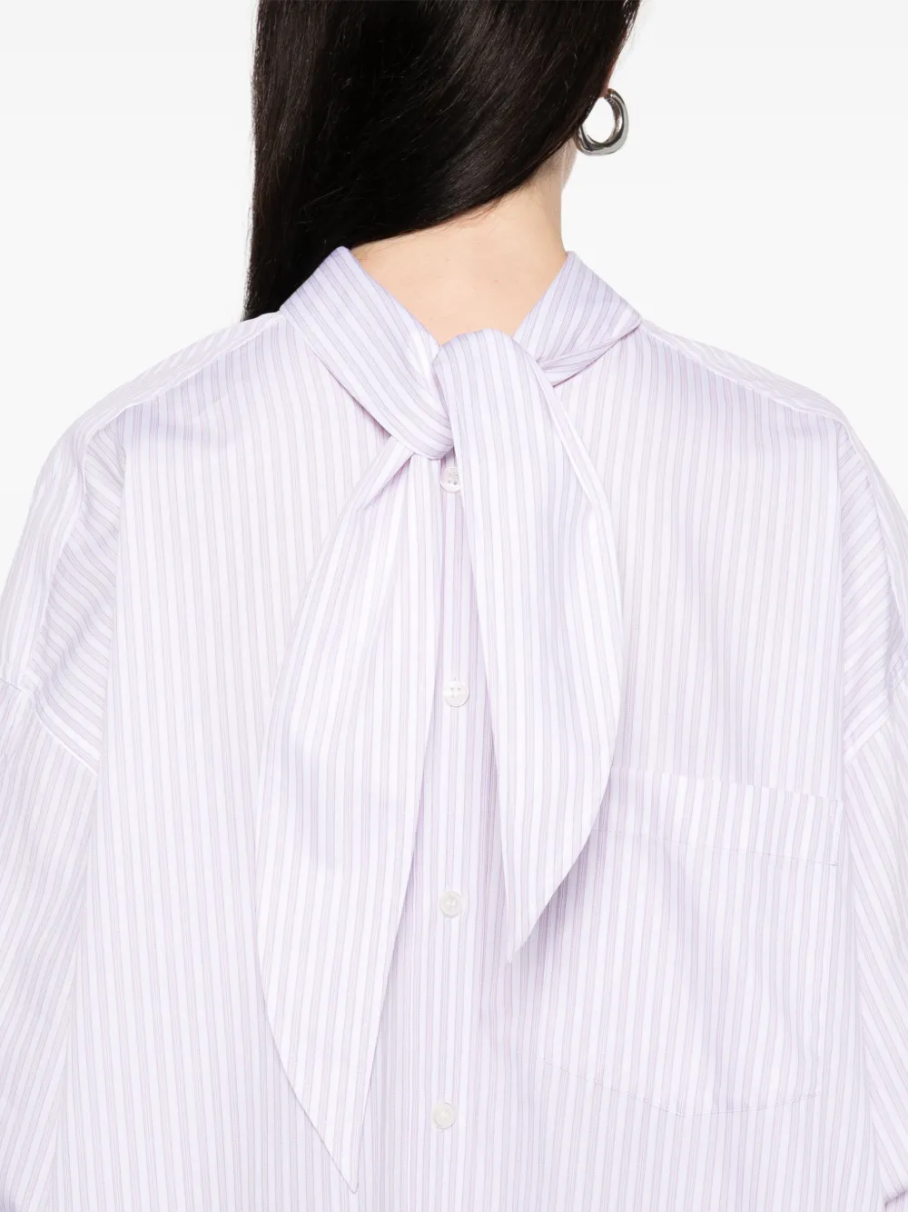 Victoria Beckham Gestreept blouse Paars