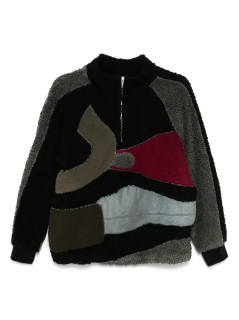 Stain Shade patchwork sweatshirt