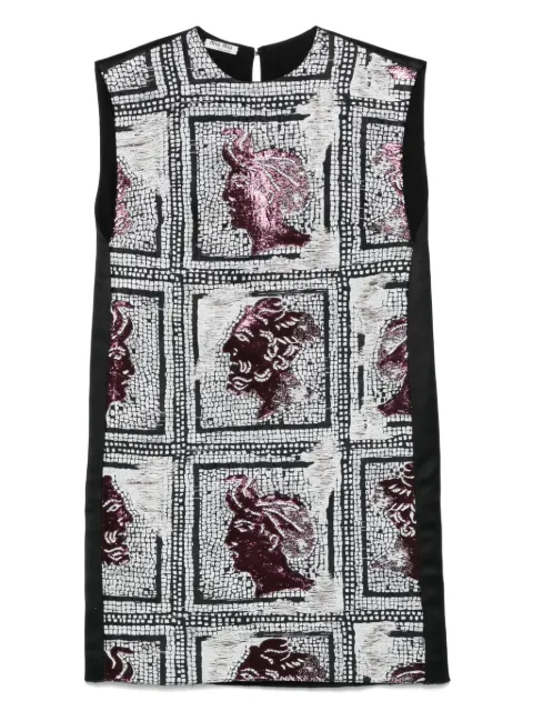 Miu Miu Pre-Owned 2010s monogram-jacquard mini dress 