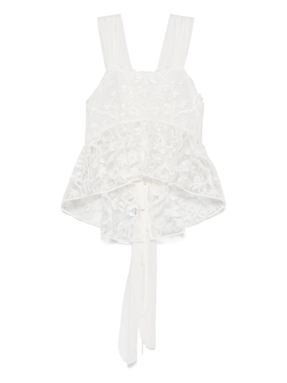 MAURIZIO MYKONOS blusa con encaje | blanco | Image 1