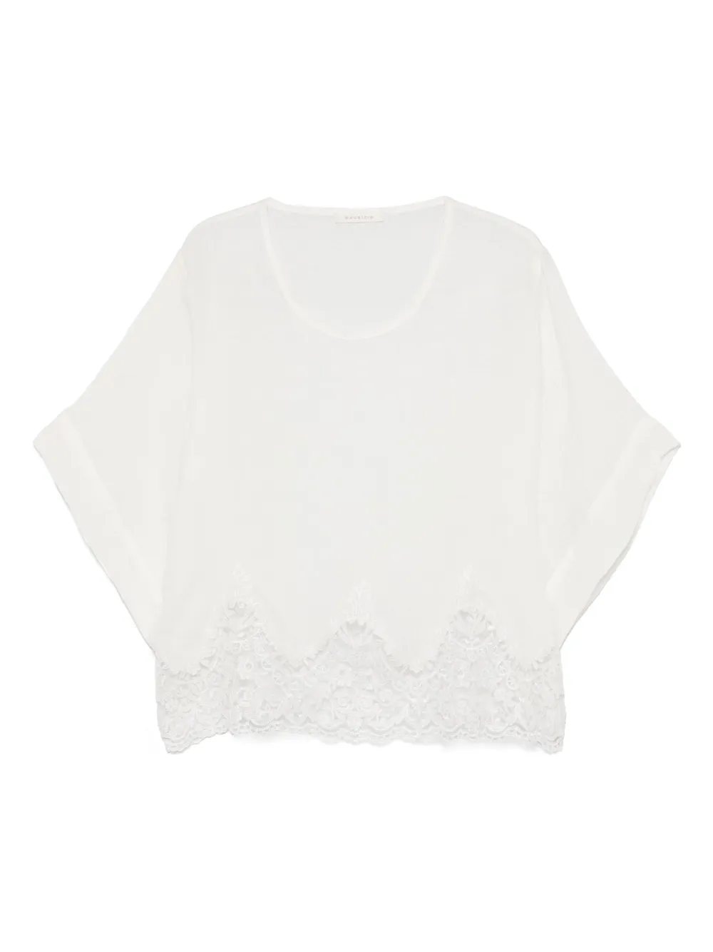 MAURIZIO MYKONOS lace-detail blouse | White | Image 1