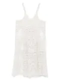 MAURIZIO MYKONOS corded-lace midi dress - Neutrals