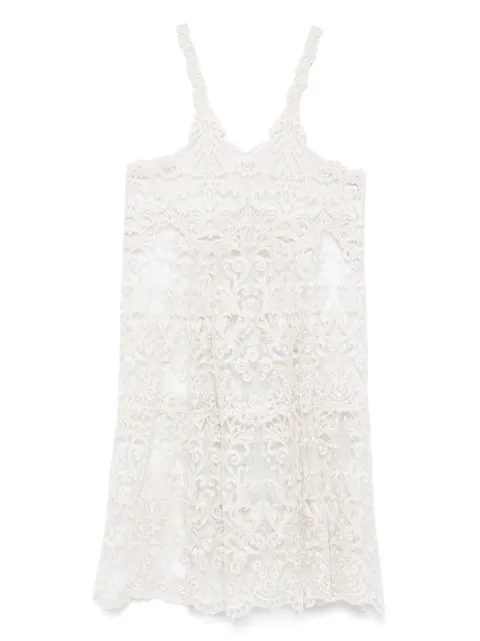 MAURIZIO MYKONOS vestido midi con encaje