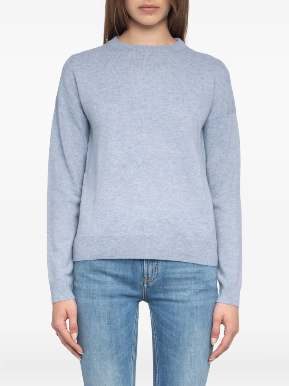 Zadig&Voltaire Kasjmier trui met hartpatch Blauw