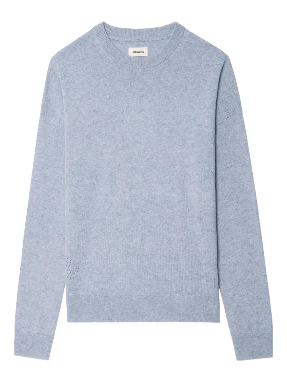 Zadig&Voltaire Kasjmier trui met hartpatch Blauw