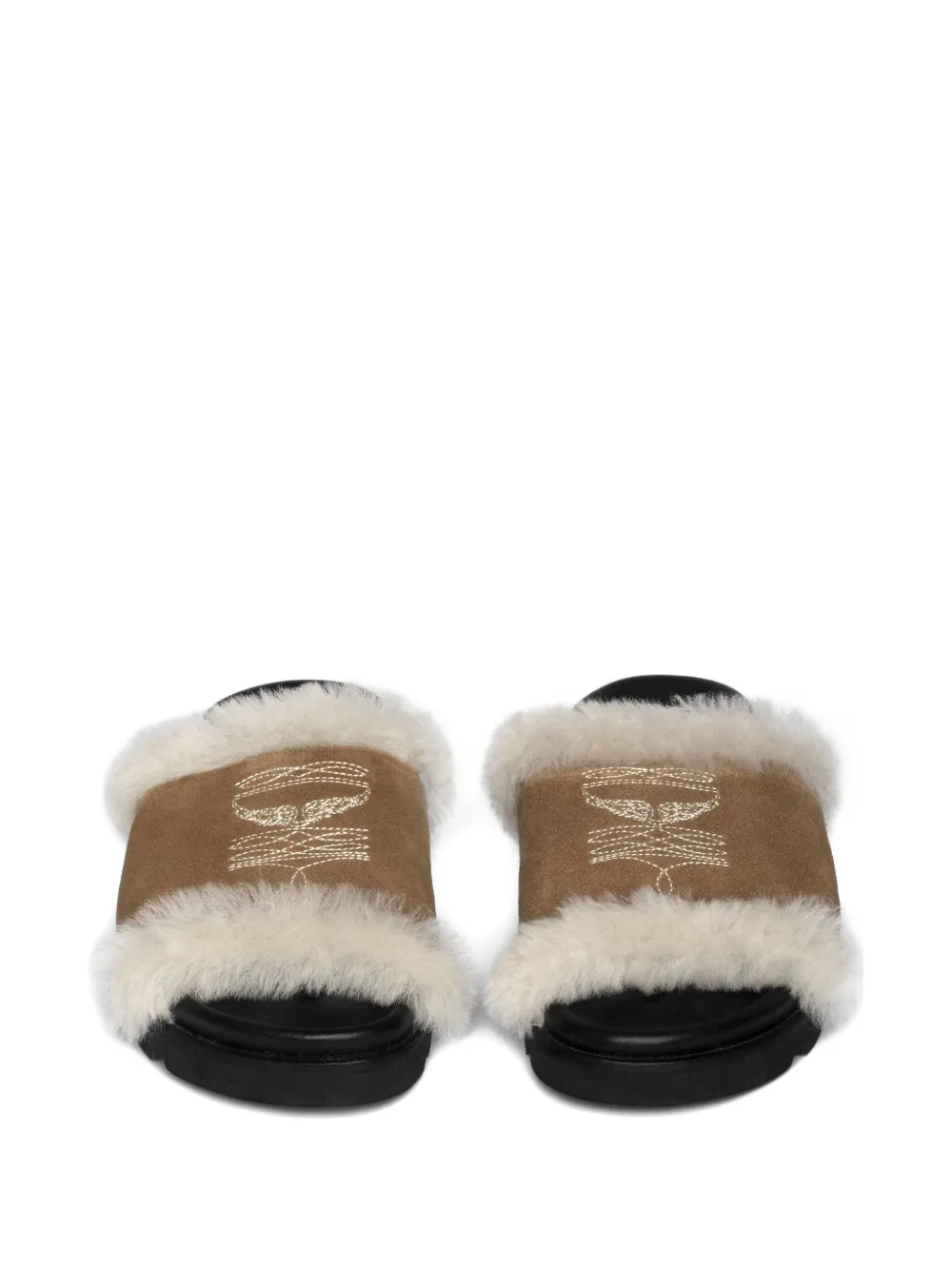 Zadig&Voltaire embroidered sandals Bruin