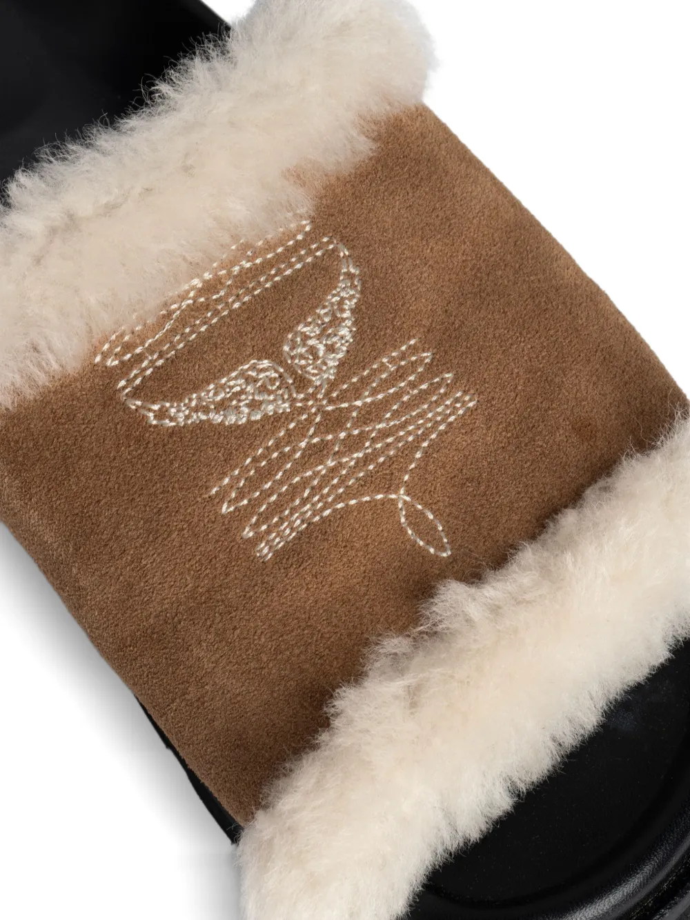 Zadig&Voltaire embroidered sandals Bruin